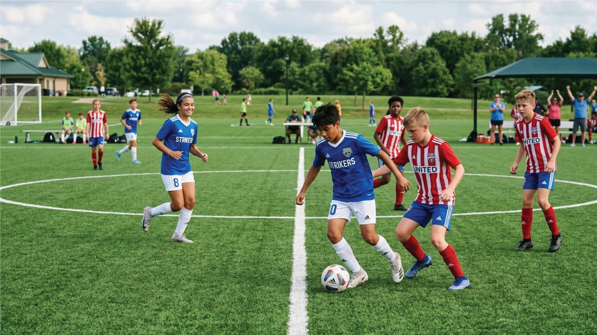 Grassroots sports club insurance - junior football match